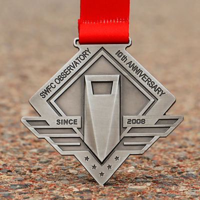 Marathon Games Custom Award Medals 3D Die Cast Zinc Alloy Irregular Shape supplier