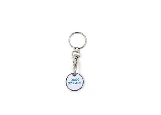 Eco - Friendly Personalized Metal Keychains Epoxy Resin Printed Logo Processing supplier