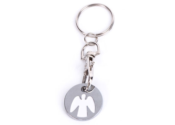 Zinc Alloy Personalized Metal Keychains 20mm Diameter 2mm Thickness supplier