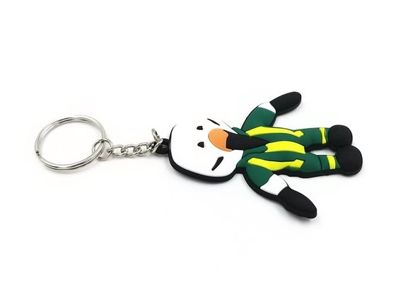 3D Shape Colorful Custom Design Keychains 80mmx50mmx4mm Skin - Friendly supplier