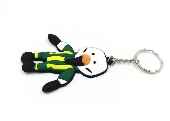 3D Shape Colorful Custom Design Keychains 80mmx50mmx4mm Skin - Friendly supplier
