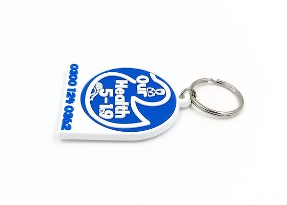 Promotional Item Pvc Key Holder , Metal 2D Anime Pvc Keychain Non - Toxic supplier