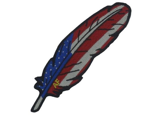 Personalized Adhesive Embroidered Patches With Laser Cut Merrowed Edge supplier