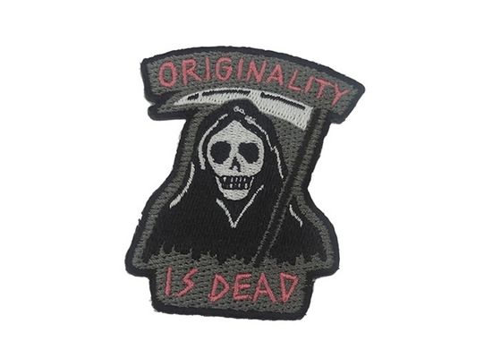 Personalized Adhesive Embroidered Patches With Laser Cut Merrowed Edge supplier