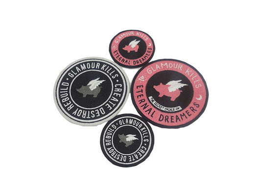 Customize Color Embroidered Fabric Patches 100% Environmental Friendly supplier