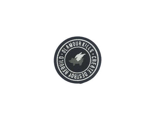 Customize Color Embroidered Fabric Patches 100% Environmental Friendly supplier
