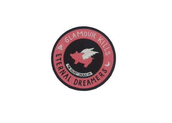 Customize Color Embroidered Fabric Patches 100% Environmental Friendly supplier