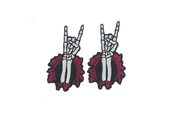 Customized Self Adhesive Embroidered Patches 3D Design With Printing supplier