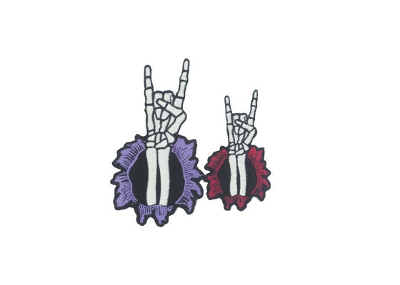 Customized Self Adhesive Embroidered Patches 3D Design With Printing supplier