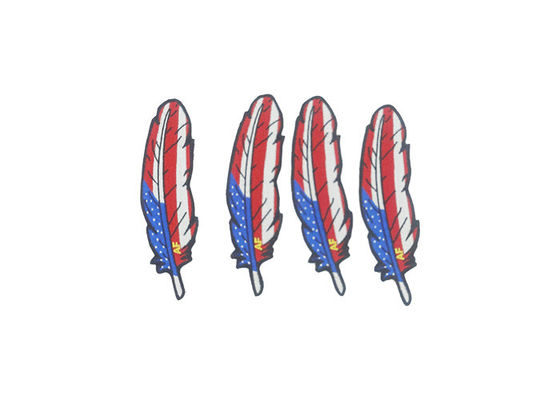 Leaf Shape Custom Embroidered Sew On Patches For Commemorative Events supplier