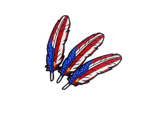 Leaf Shape Custom Embroidered Sew On Patches For Commemorative Events supplier