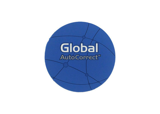 Reusable Round Custom Soft PVC Coasters For Business Gifts 10cm Diameter supplier