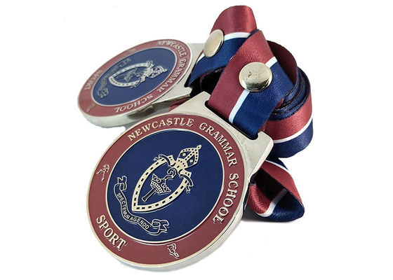 Customized Logo Custom Award Medals / Zinc Alloy Soft Enamel Copper Medal supplier