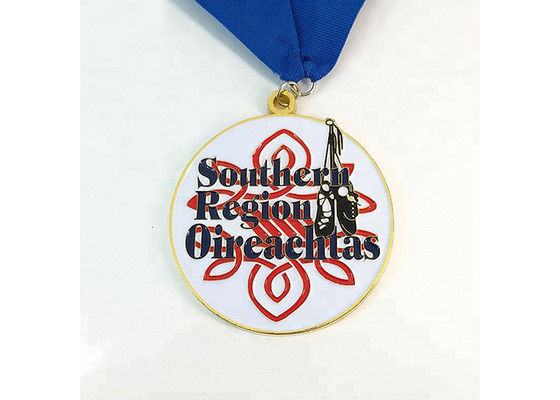 Customized Logo Custom Award Medals / Zinc Alloy Soft Enamel Copper Medal supplier