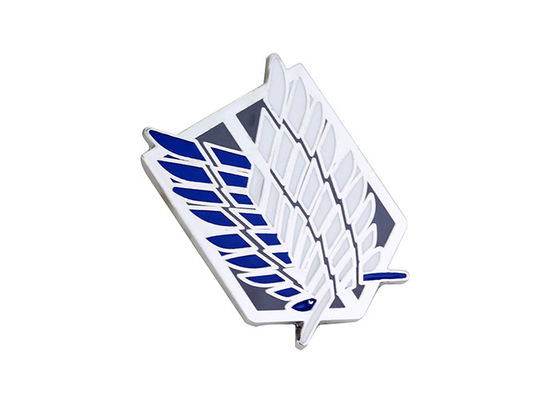 Iron Silver Brooch Pin Men 'S Suit Shirt Collar Accessories / Lapel Pin Badges supplier