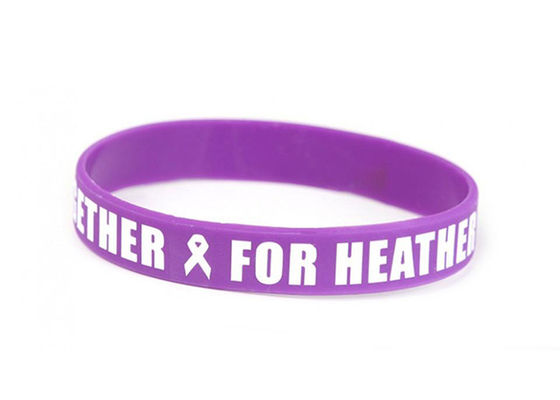 Festival Gift Debossed Silicone Bracelets Portable Non - Irritating supplier