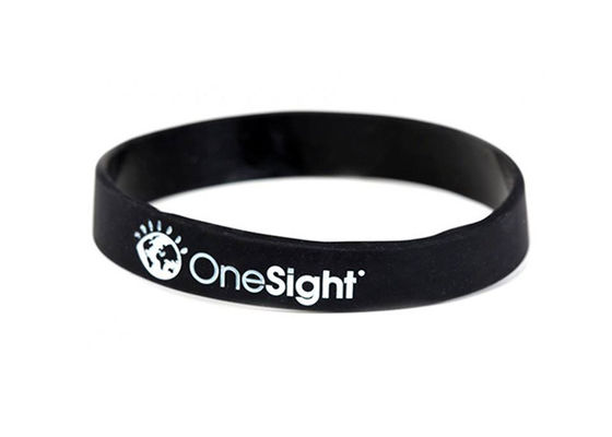 Personalized Sports Silicone Wristbands For Office , Party Non Toxic supplier