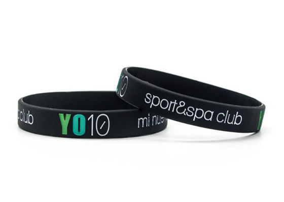 Luxury Soft Printed Silicone Wristbands For Men Standard Size supplier