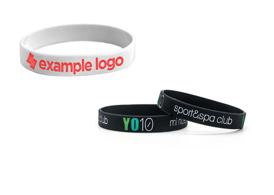 Luxury Soft Printed Silicone Wristbands For Men Standard Size supplier