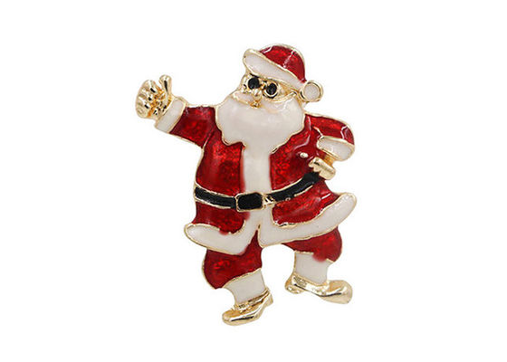 Customized Christmas Snowman Badges Enamel Lapel Pins For Friend Collectible supplier