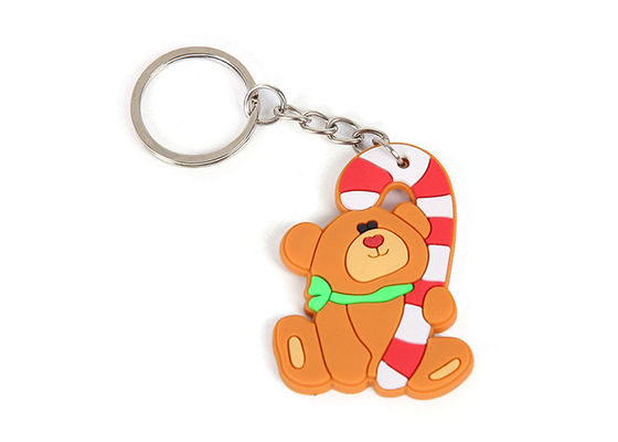Rubber Soft PVC Keychains Custom Create 3D Embossed Christmas Gifts supplier