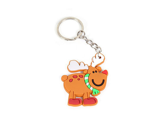 Rubber Soft PVC Keychains Custom Create 3D Embossed Christmas Gifts supplier
