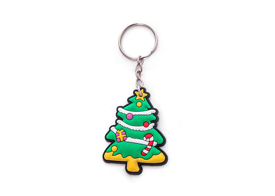 Rubber Soft PVC Keychains Custom Create 3D Embossed Christmas Gifts supplier