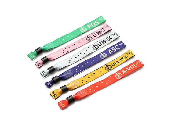 Custom Heat Transfer Hand Wrist Bracelet Straps / Polyester Wristband Lanyards supplier