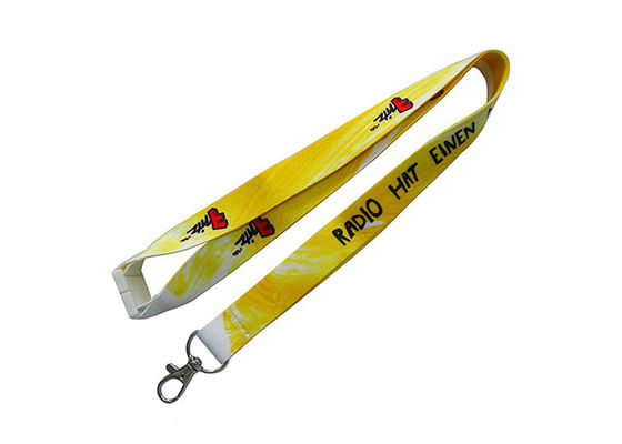 Red Heat Transfer Dye Sublimated Lanyards For School Event 920x25mm supplier
