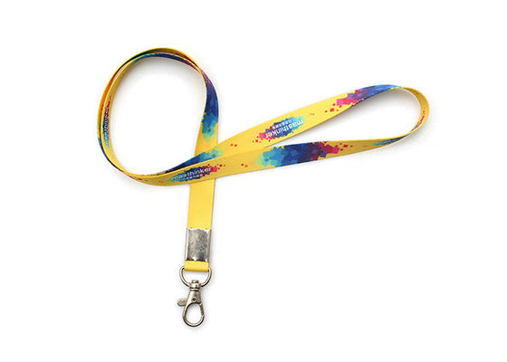 Red Heat Transfer Dye Sublimated Lanyards For School Event 920x25mm supplier