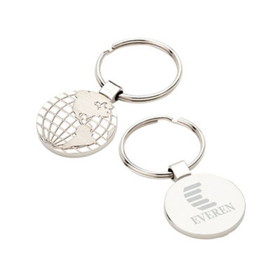 Customized Printing Fashion Stainless Steel Keychain / Jewelled Key Rings supplier