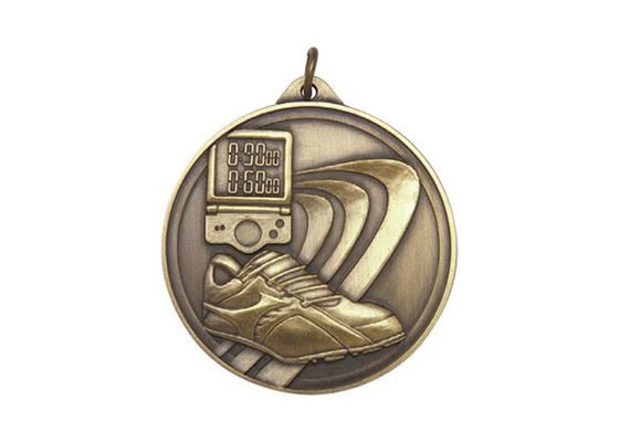 Custom Iron Badge Sports Event Medals Polish , Sandblasting Or Double Side supplier