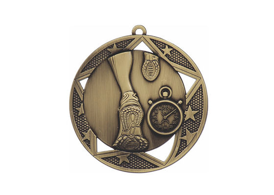 Custom Iron Badge Sports Event Medals Polish , Sandblasting Or Double Side supplier