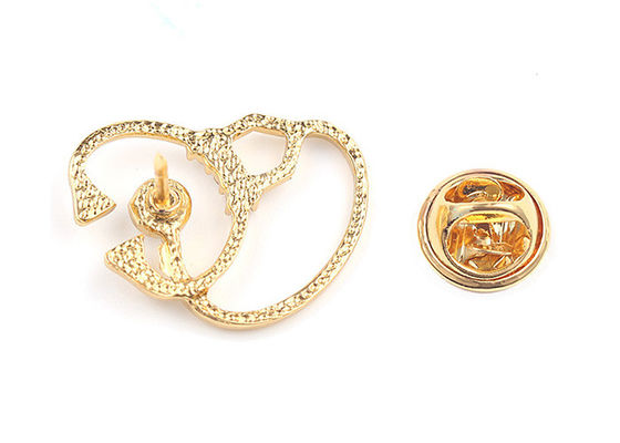 Women Custom Enamel Lapel Pins Luxury Clothing Metal Brooches Aluminum Alloy Material supplier