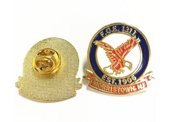 Fashion Enamel Lapel Pins Kids Jackets Badges With Painted Logo supplier