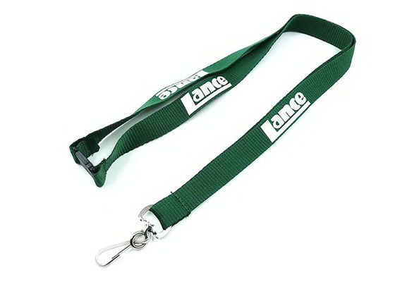 Personalized Advertising Imprint Polyester Lanyards Custom Logo 0.6mm To 2.5mm Thickness supplier