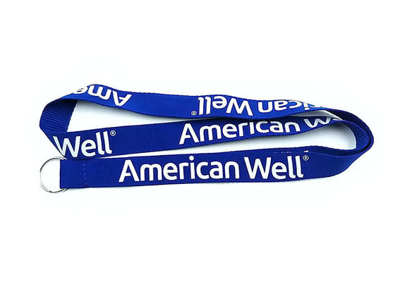 0.6mm To 2.5mm Thickness Imprint Polyester Lanyards Strap For ID Card Holder supplier