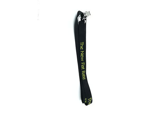 Exhibition Use Imprinted Nylon Lanyards Pantone Color For ID Card Holder supplier