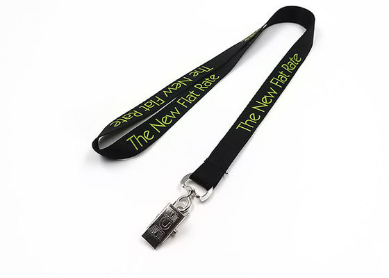 Exhibition Use Imprinted Nylon Lanyards Pantone Color For ID Card Holder supplier
